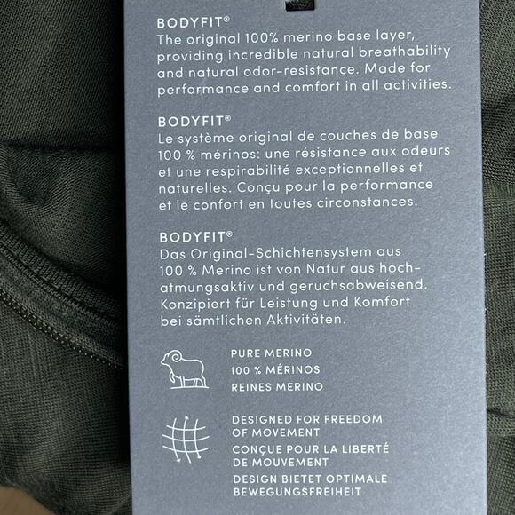 Icebreaker Merino 200 Oasis Long Sleeve Half Zip Base Layer Top size Small New - Picture 10 of 16